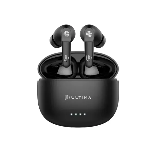 Ultima Atom 520 Pro Earbuds With 45Hrs Playtime| Game Mode(60ms)| Quad Mic| IPX5 Rated| Loud Sound & Deep Bass| Type-C Charging Port Wireless Earbuds